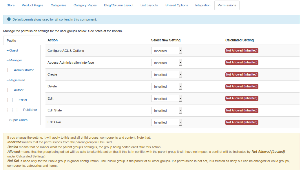 mymuse options permissions