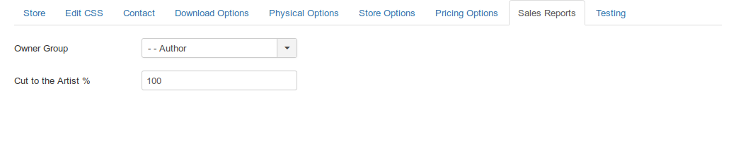 MyMuse New Store Sales Reports Administration