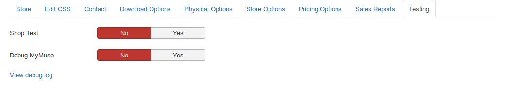 MyMuse New Store Testing Administration